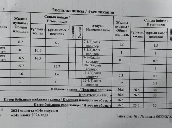Продам: 2 комнатная квартира, Неусыпова  9 - Сарайшик -Неусыпова - купить квартиру на Nedvizhimostpro.kz