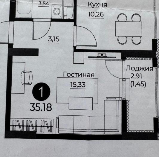 Продаю: 1 комнатная квартира, Кабанбай батыра, Жилой комплекс Alatau Plaza Residence - купить квартиру на Nedvizhimostpro.kz