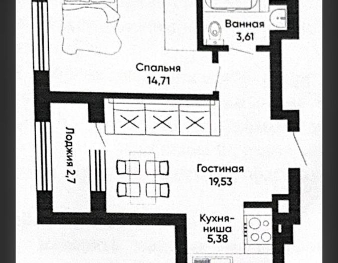 Продается: 2 комнатная квартира, Шамши Калдаяков 16, Жилой комплекс Isma - купить квартиру на Nedvizhimostpro.kz