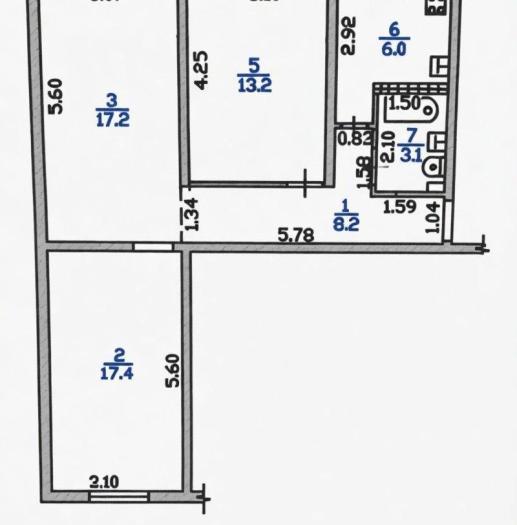 Продаю квартиру в районе (Турксибский): 3 комнатная квартира, мкр Айнабулак-2, 61 - купить квартиру на Nedvizhimostpro.kz